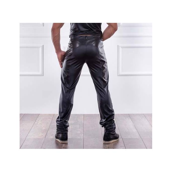 PANTALON SIMILI CUIR LINO