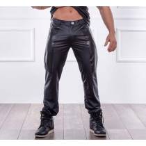 PANTALON SIMILI CUIR LINO