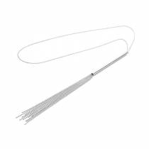 PEITSCHENHALSBAND AUS METALL SILBER