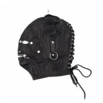 CAGOULE CUIR + CACHE OEIL