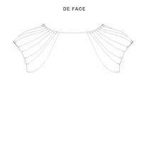 SCHULTER- UND RÜCKENKETTE AUS SILBERMETALLIC