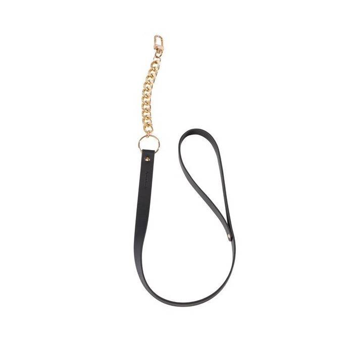 MAZE - COLLIER CHOCKER AVEC LAISSE NOIR