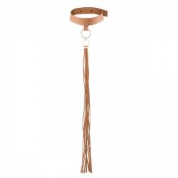 MAZE - COLLIER FOUET MARRON