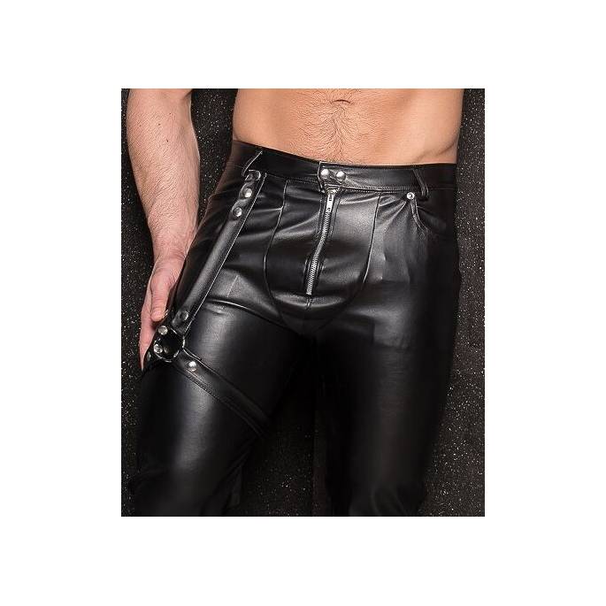 PANTALON WETLOOK HARNAIS CUISSE