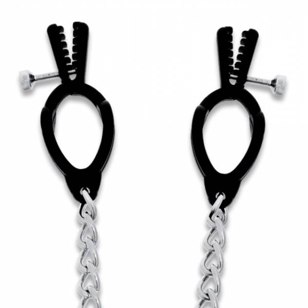 STRONG BREAST CLAMPS - PLASTIC + CHAIN