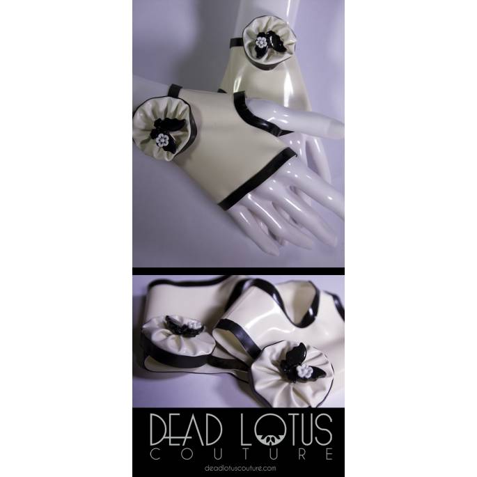 KURZE LATEXFÄUSTLINGE "BAT" BY DEADLOTUS