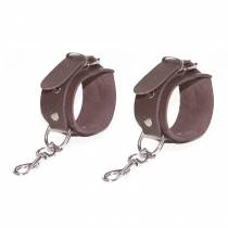 MENOTTES CUIR MARRON FINE