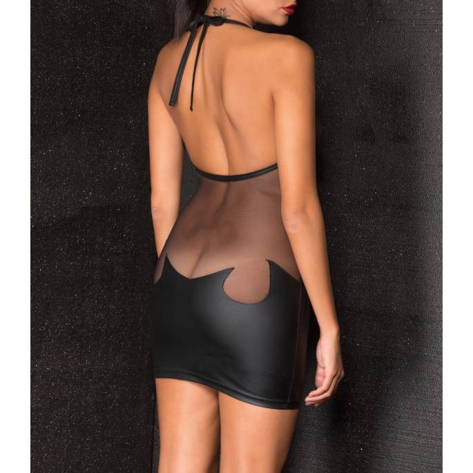 ROBE WETLOOK VOILE SEINS + DOS