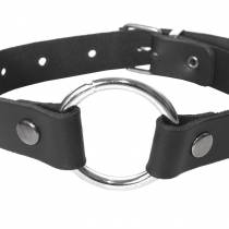 COLLIER CUIR ANNEAU