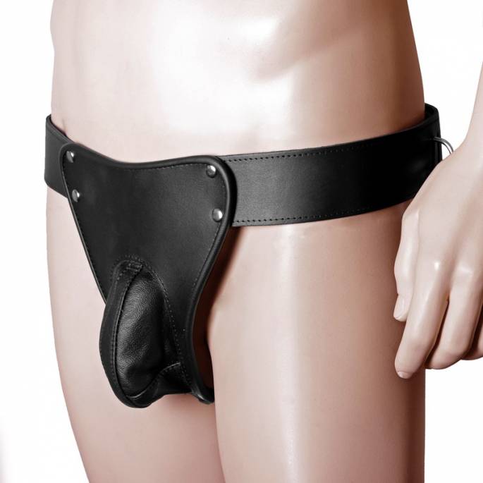 CEINTURE CUIR DE CHASTETE HOMME