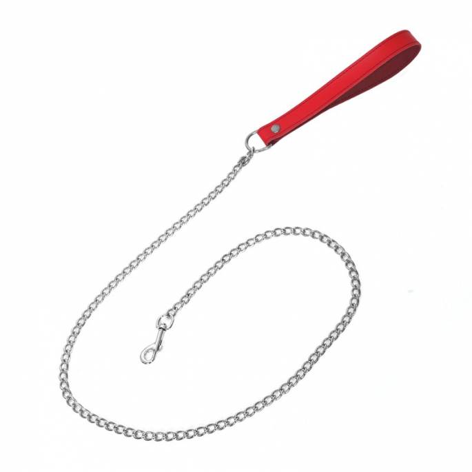 ROTE LEINE KETTE 100 CM