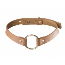 MAZE - HALSBAND MIT EINFACHEM RING BRAUN