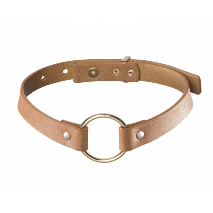 MAZE - COLLIER ANNEAU SIMPLE MARRON