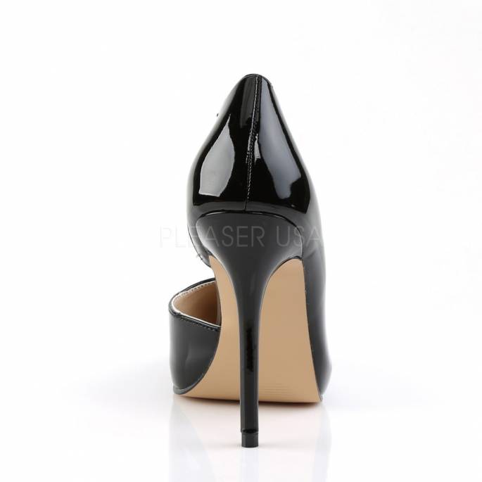 ESCARPINS NOIRS OUVERTS COTÉ