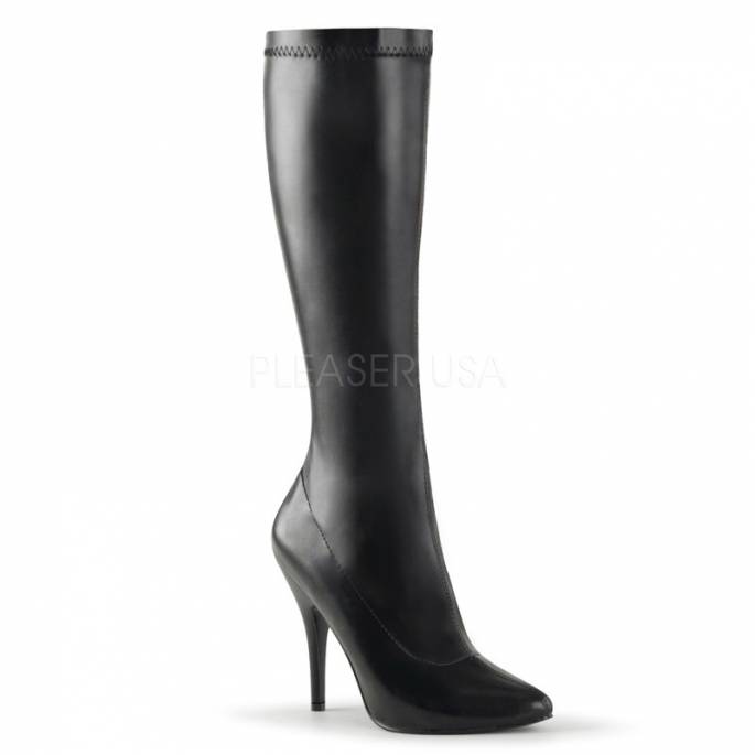 BOTTES NOIRES SIMILI CUIR.