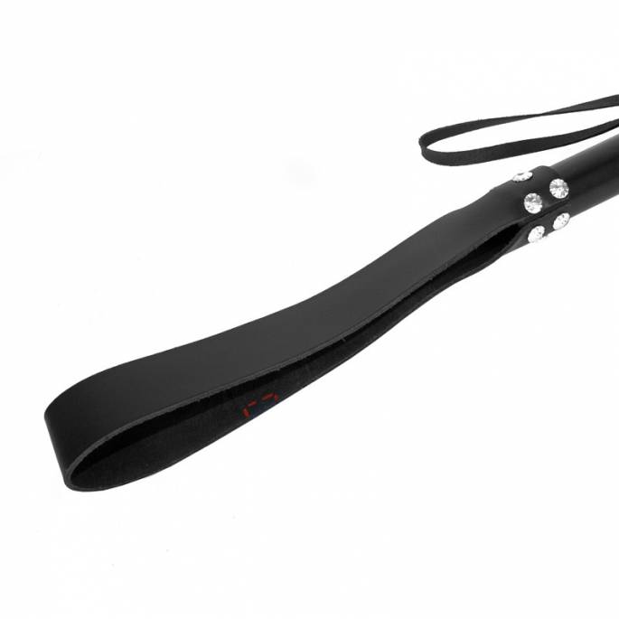 PADDLE LEDER SCHWARZ SLAPPER