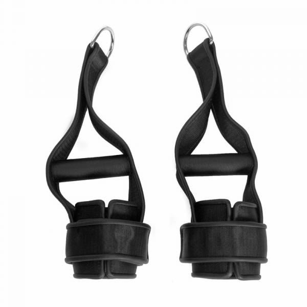 NYLON AND BLACK LEATHER SUSPENSION CUFFS