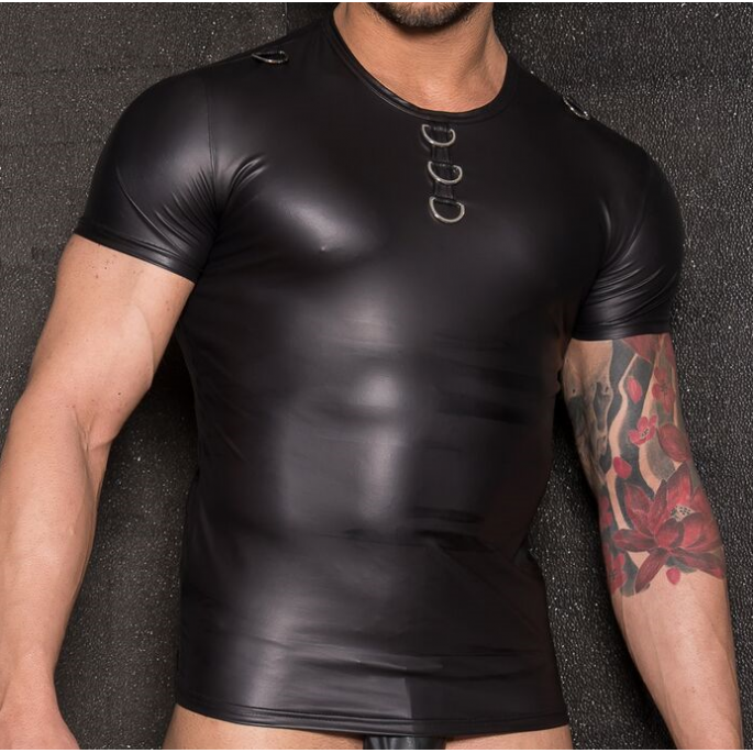 WETLOOK-RINGE T-SHIRT