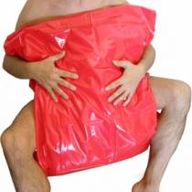 RED VINYL PILLOWCASE