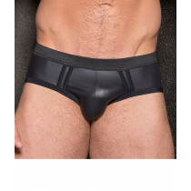BOXER FESSES NUES WETLOOK BANDES NOIRES