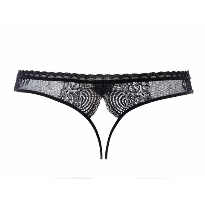 LA DIRECTRICE - STRING OUVRABLE NOIR