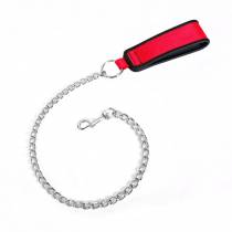 BREITE LEINE NYLON ROT KETTE 80 CM