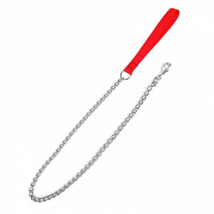 NYLONLEINE ROT KETTE 80 CM