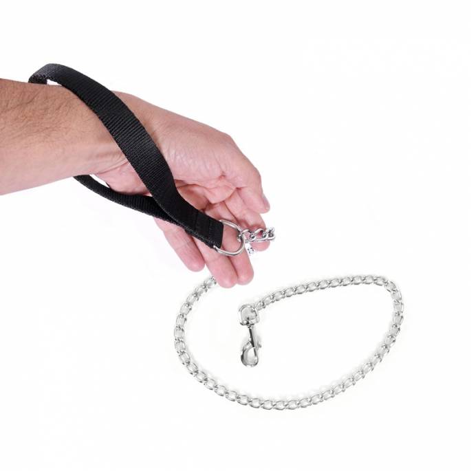 NYLONLEINE SCHWARZ KETTE 80 CM