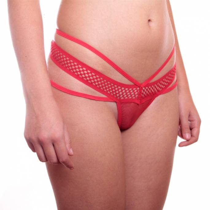 ROTER NETZSTRING + RIEMCHEN