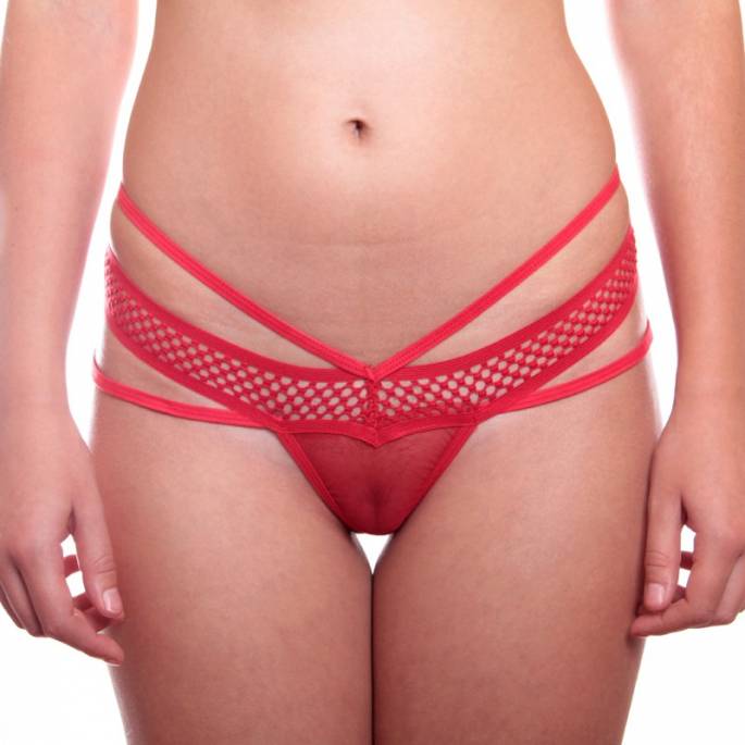 ROTER NETZSTRING + RIEMCHEN