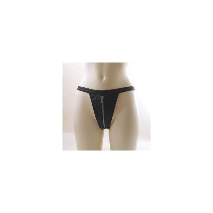 STRING FEMME LYCRA + ZIP