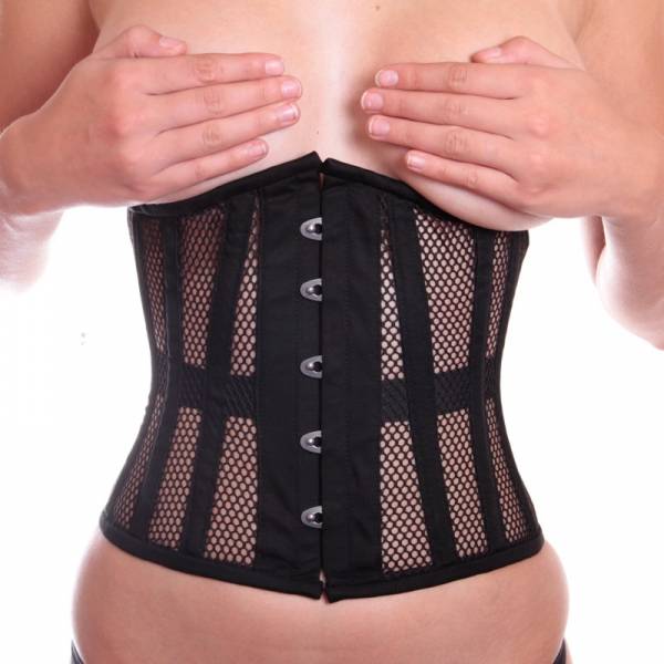 BLACK FISHNET WAISTBAND