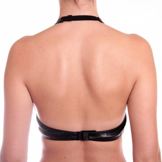 SG SIMILI CUIR SEINS NUS + BANDES