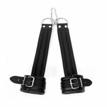 HÄNGEHANDSCHELLEN LEDER SCHWARZ