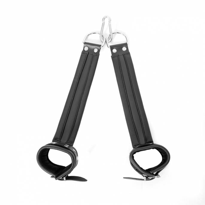 HÄNGEHANDSCHELLEN LEDER SCHWARZ