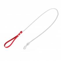 LANGE KETTENLEINE + DÜNNER GRIFF ROT