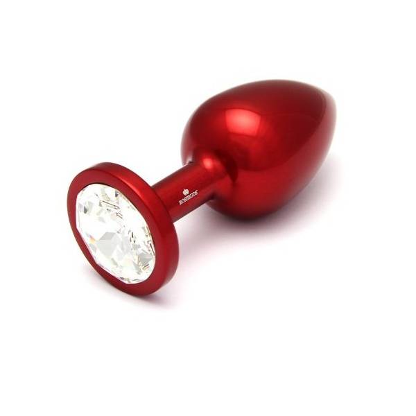 ROSEBUD ALU ROT / DIAMANT BREIT - 107G