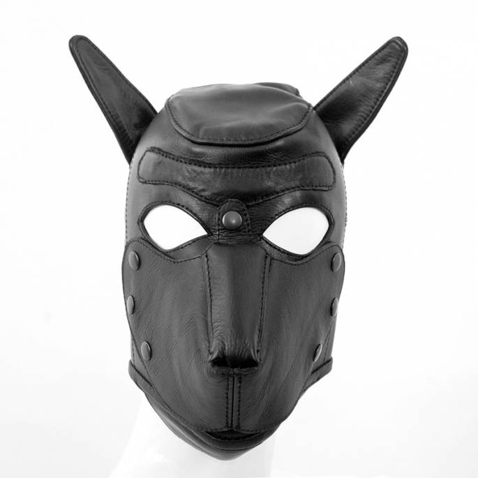 HUNDEKAPUZE LEDER SCHWARZ