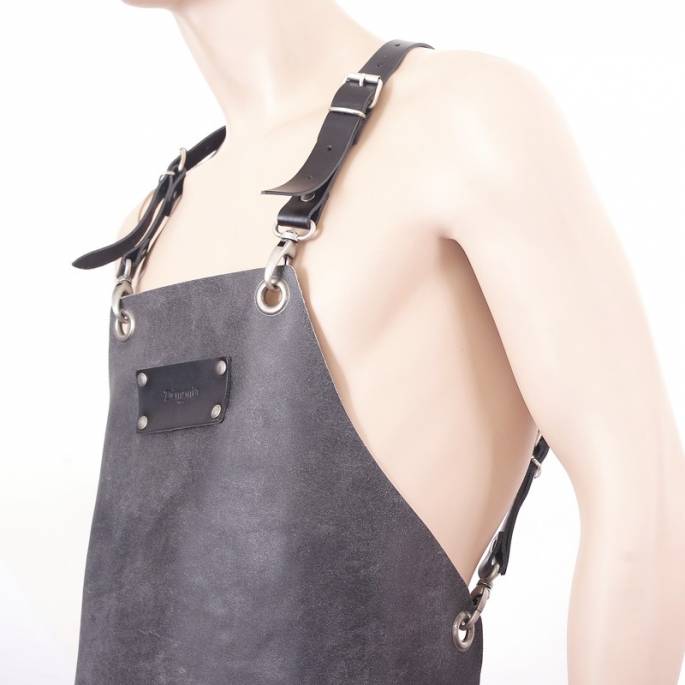 TABLIER CUIR VIEILLI