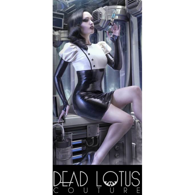 LATEX-KLEID "ELECTRIKA MAD" by DEADLOTUS