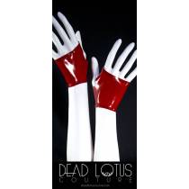 MITAINES LATEX COURTES ROUGES by DEADLOTUS
