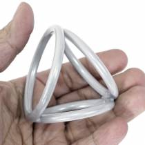 TRIPLE RINGS METAL GRIS 40-45-50 MM