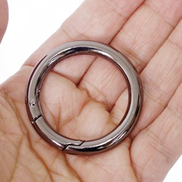 KARABINERHAKEN RING ANTHRAZITGRAU Ø: 45MM
