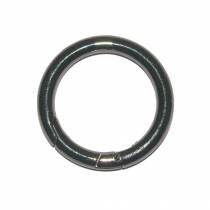 KARABINERHAKEN RING SCHWARZ 45MM