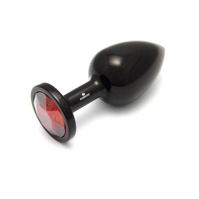 ROSEBUD ALU SCHWARZ / ROT BREIT - 107G