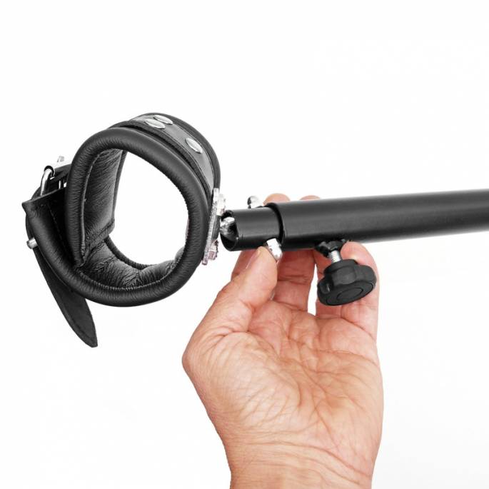 BARRE D'ECARTEMENT METAL NOIRE 65/120 CM