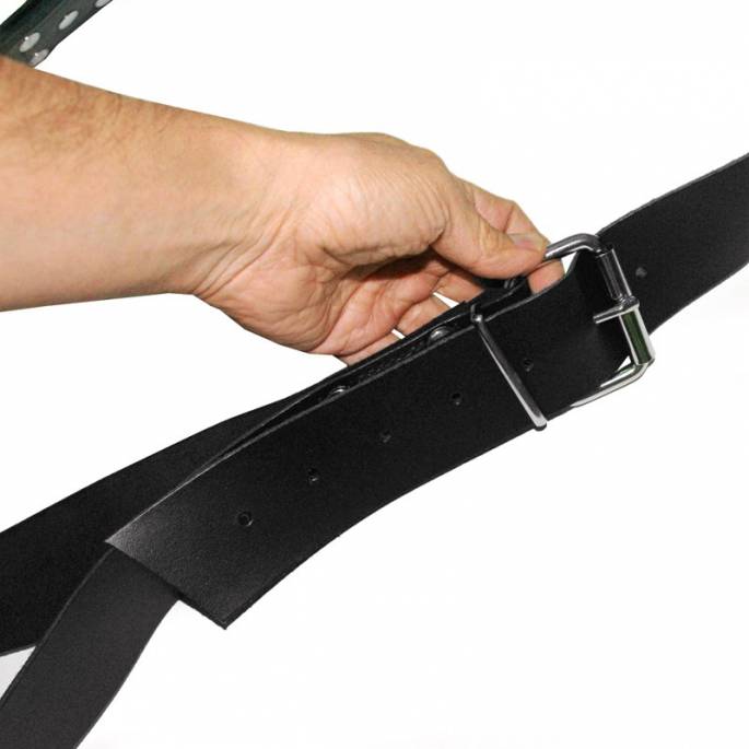 CONTRAINTE CUIR CUISSES + SANGLE