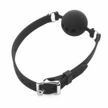BALL GAG 3 HOLES SILICONE LARGE