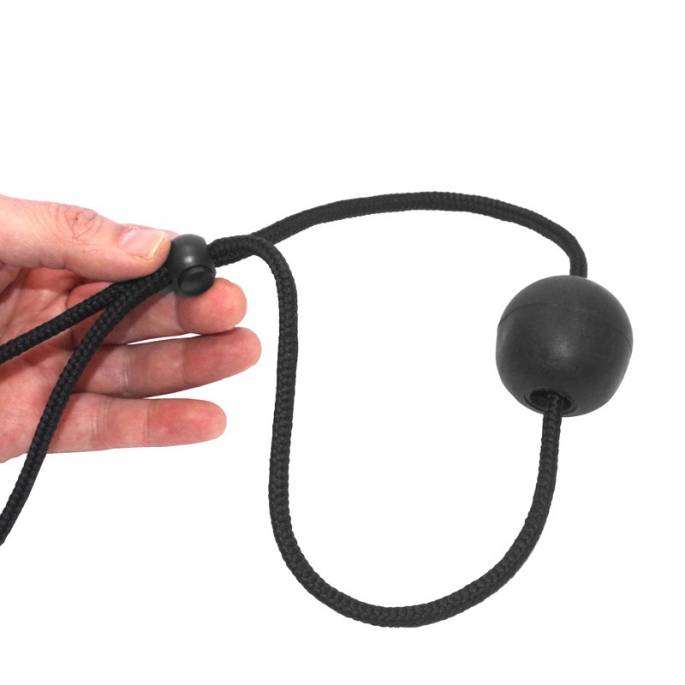 BLACK BALL GAG - NYLON STRAP
