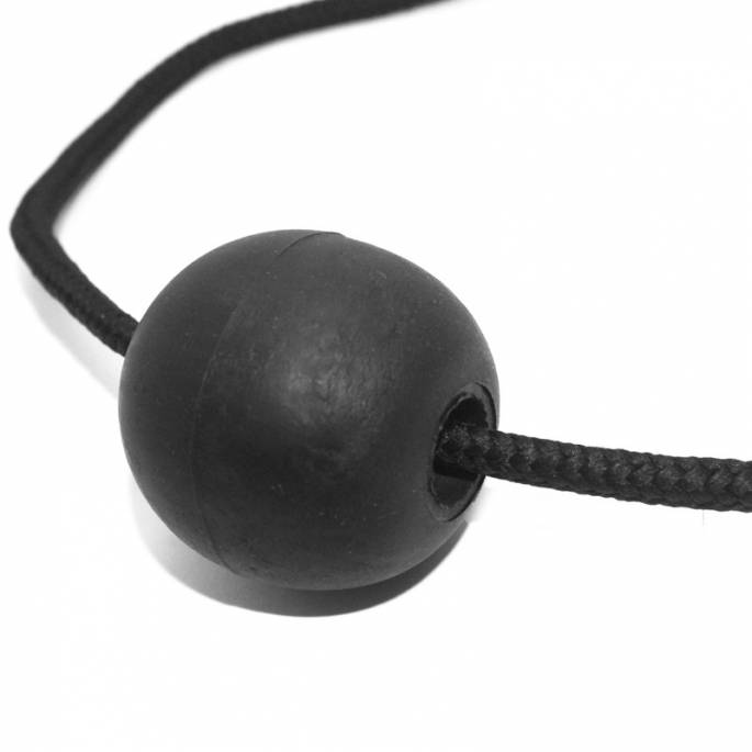 BLACK BALL GAG - NYLON STRAP